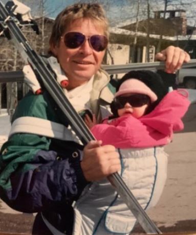 Childhood picture of Jesse Belle Deutschendorf with her father John Denver